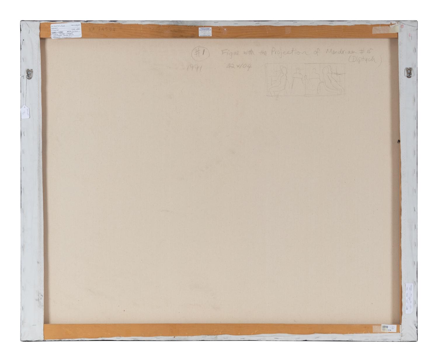 Figure with Projection of Mondrian