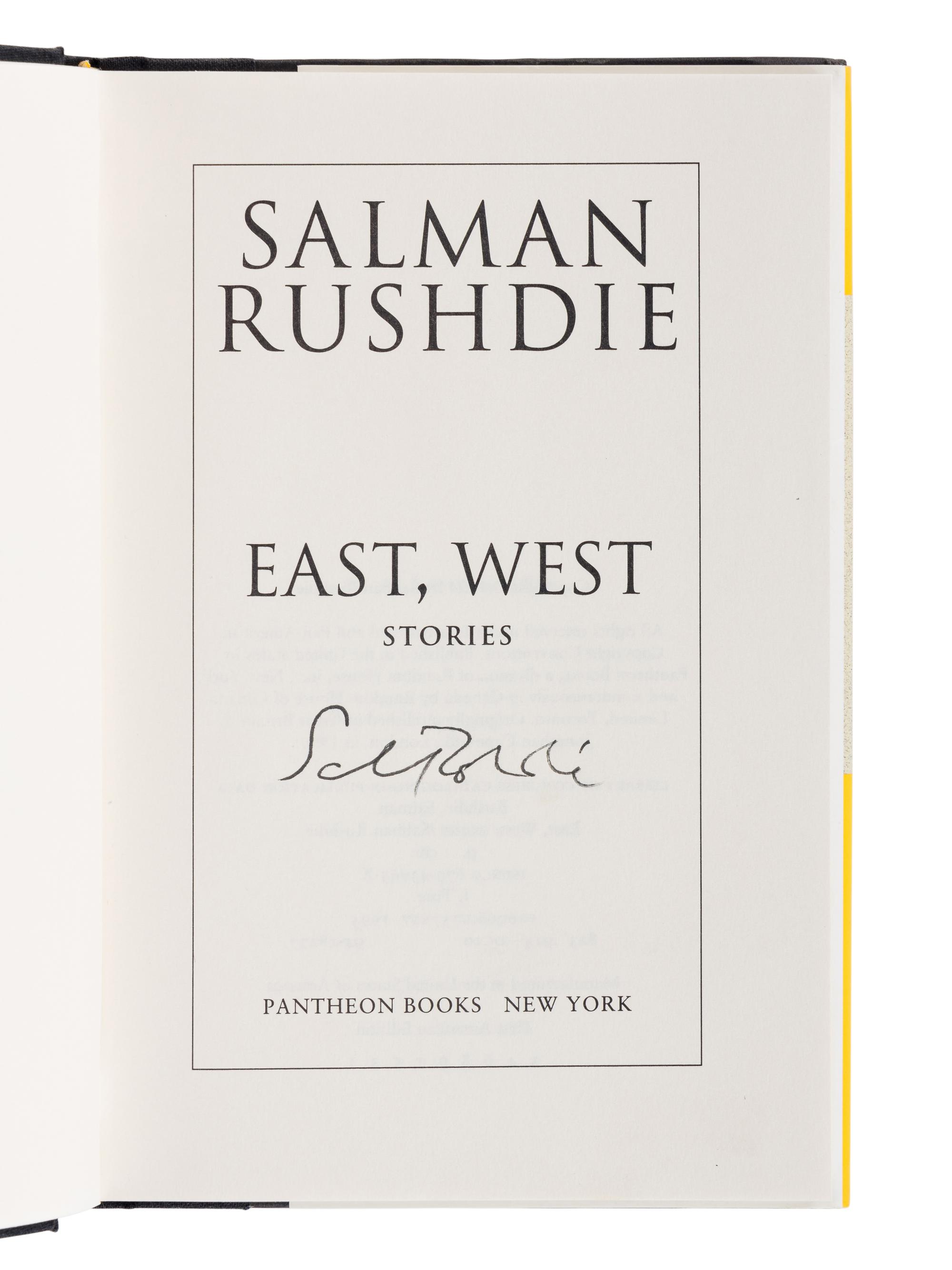 RUSHDIE, Salman (b. 1947). A group of 9 FIRST EDITIONS, many SIGNED, comprising: