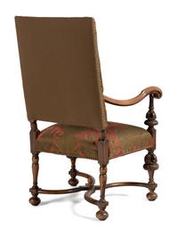 A Pair of William and Mary Style Walnut Armchairs