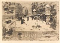 Félix Hilaire Buhot Félix Hilaire Buhot, (French, 1847-1898), L'Hiver à Paris, 1879