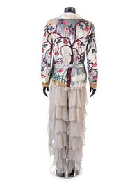 Valentino Sequin Jacket with Ruffle Pants, 1980-90s
