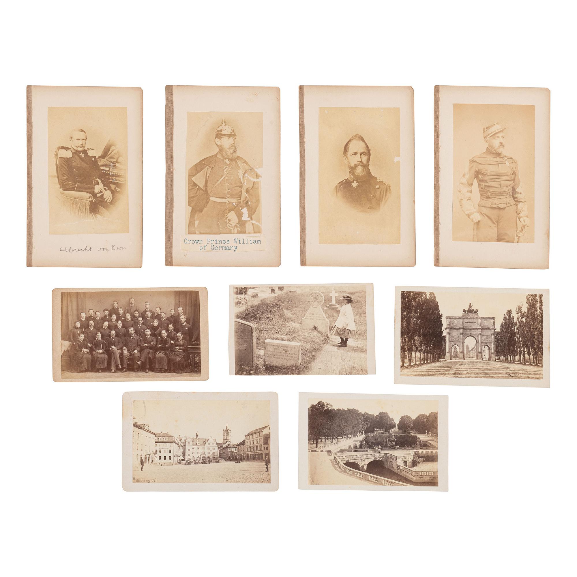 [Early Photography] Group of 190 Carte de Visites and Cabinet Cards of European Subjects, incl. Royalty.