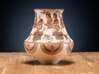 Polychrome Pottery Jar, Dancers