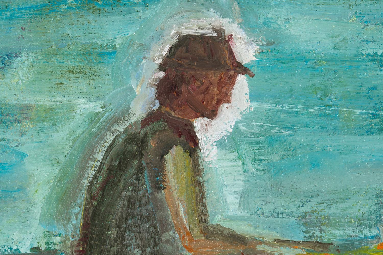 Boatman William Hynes in a Boat Key Largo, FL , 1990, and Rainbow House (two works)