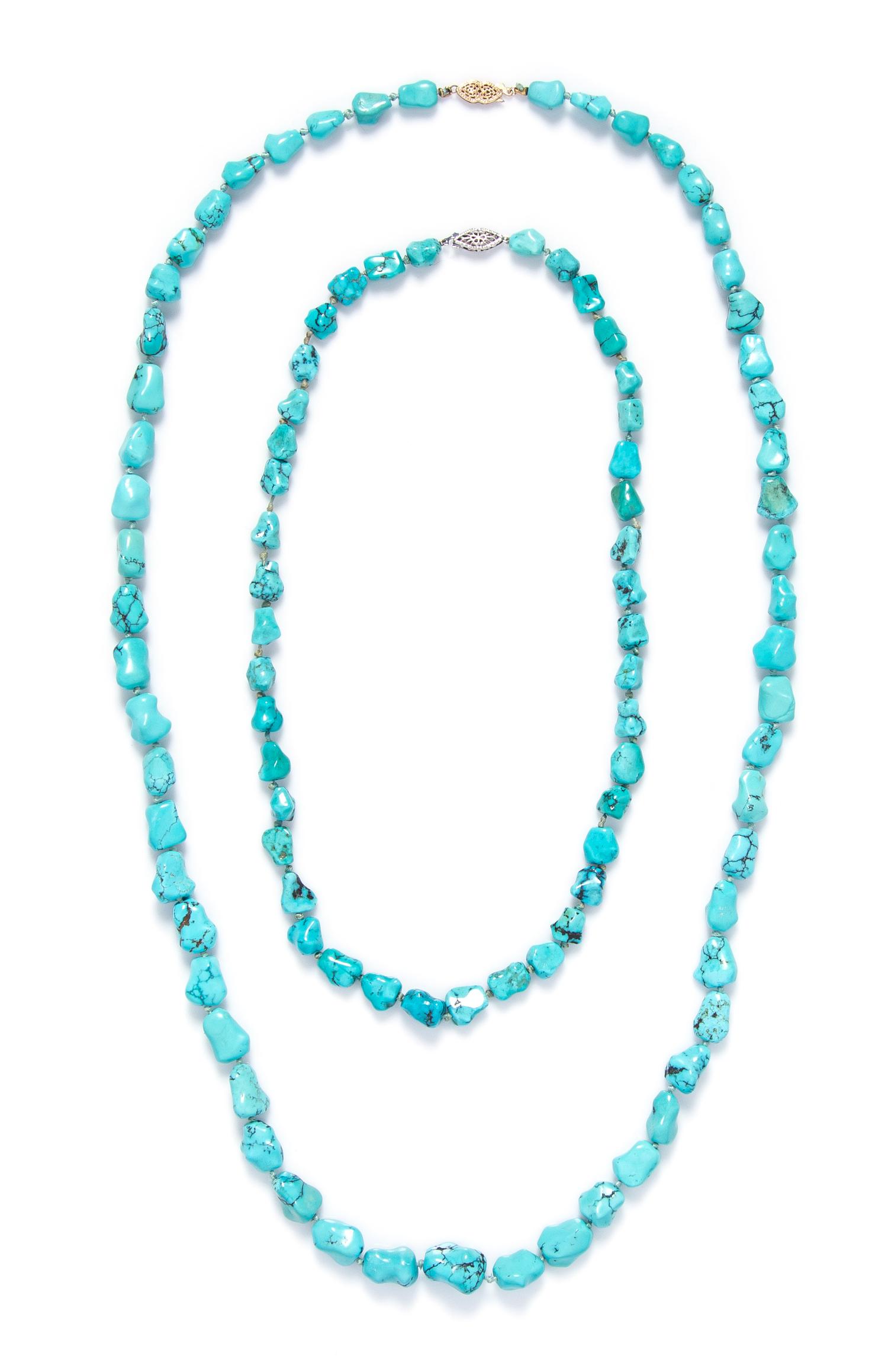 A Collection of Turquoise Necklaces,