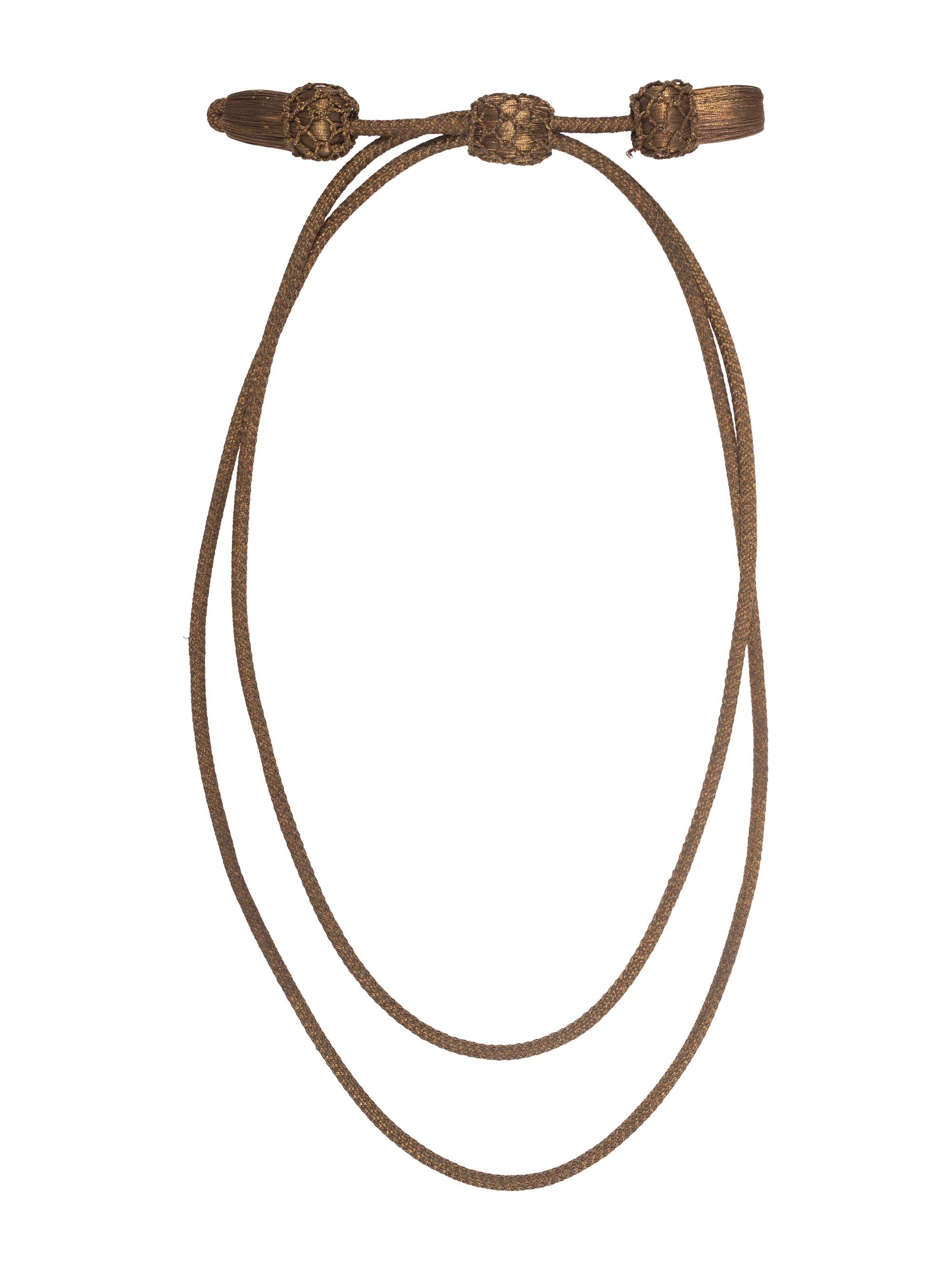 [CIVIL WAR]. Commissioned oficer's gold bullion hat cords.