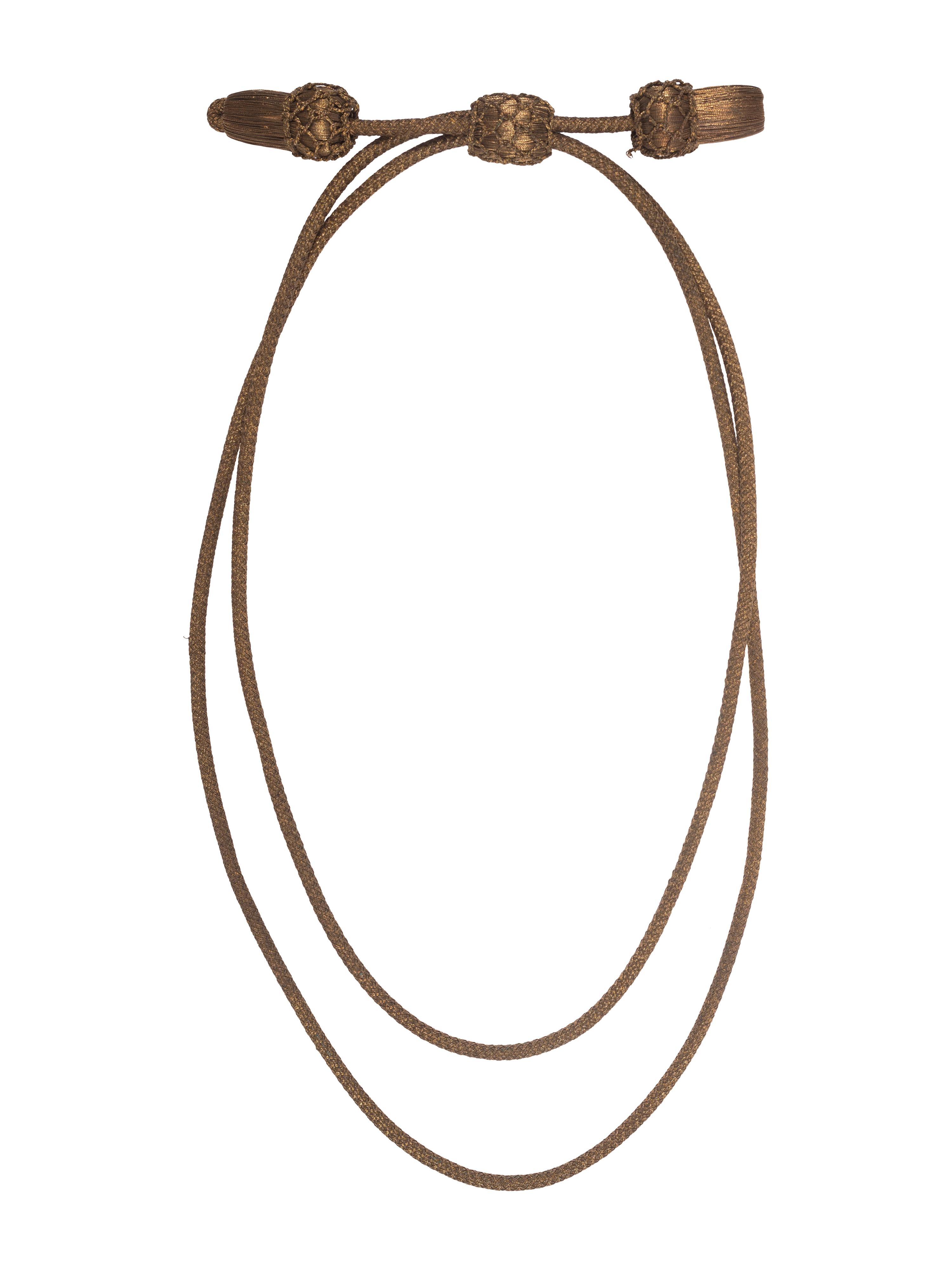 [CIVIL WAR]. Commissioned oficer's gold bullion hat cords.