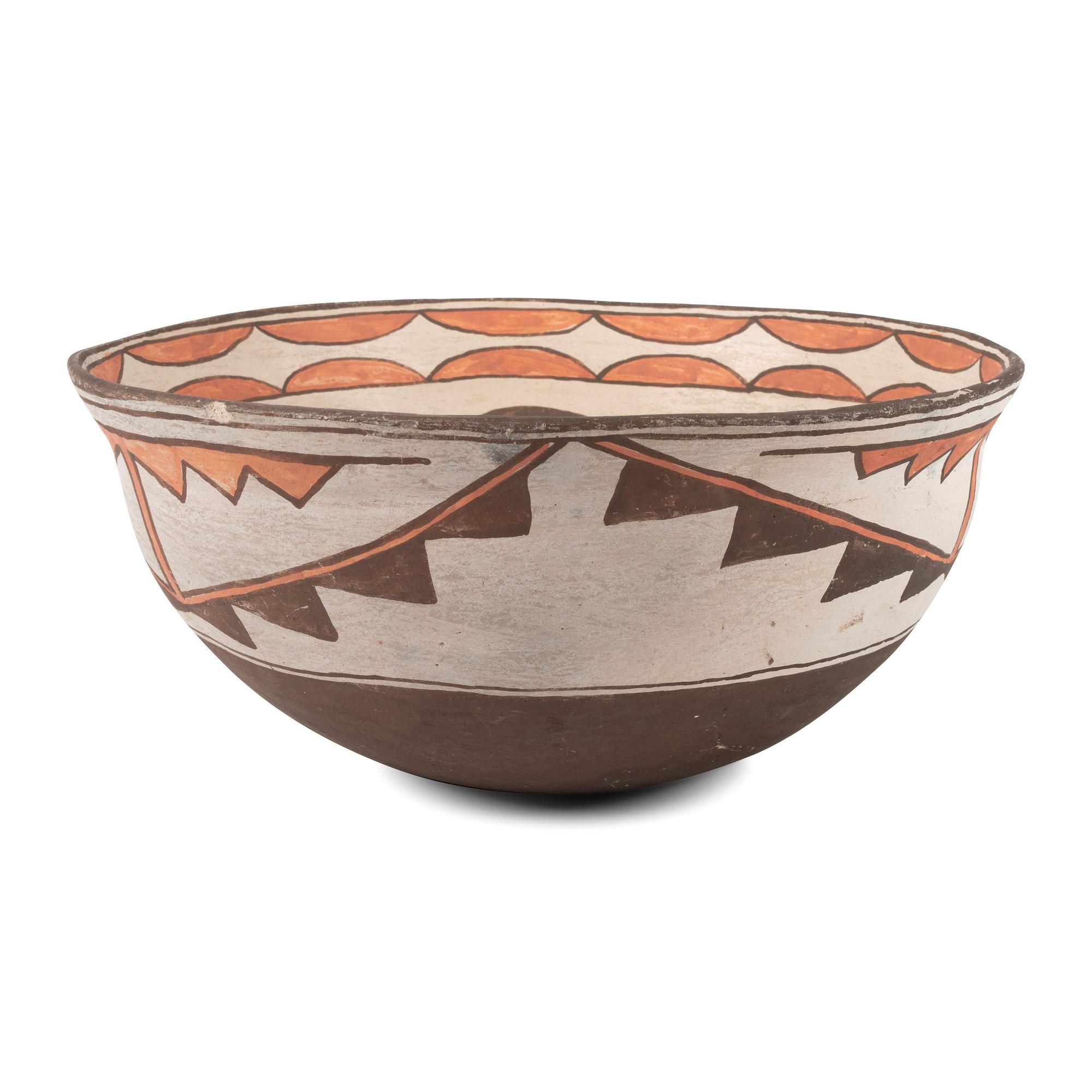 Polychrome Pottery Bowl