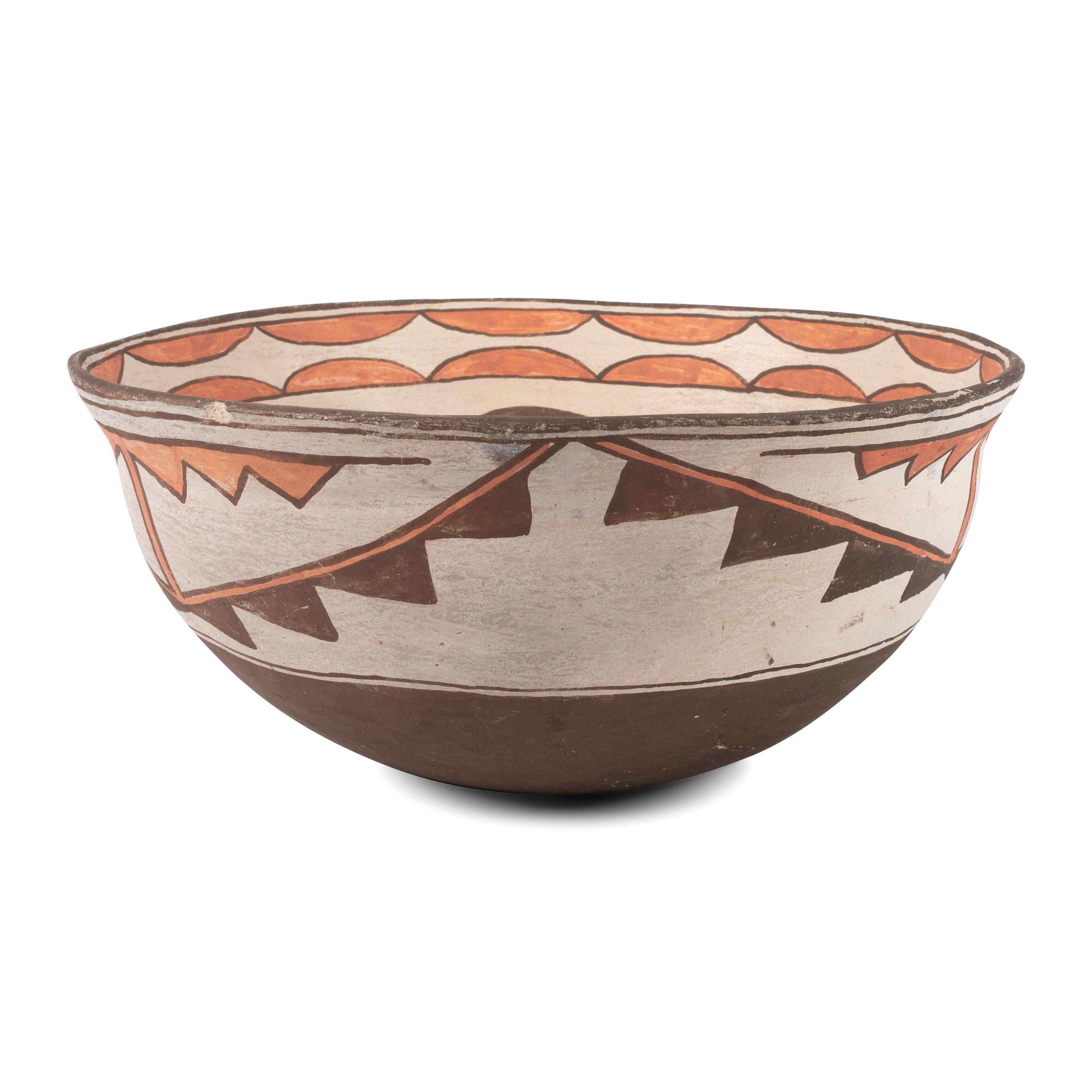 Polychrome Pottery Bowl
