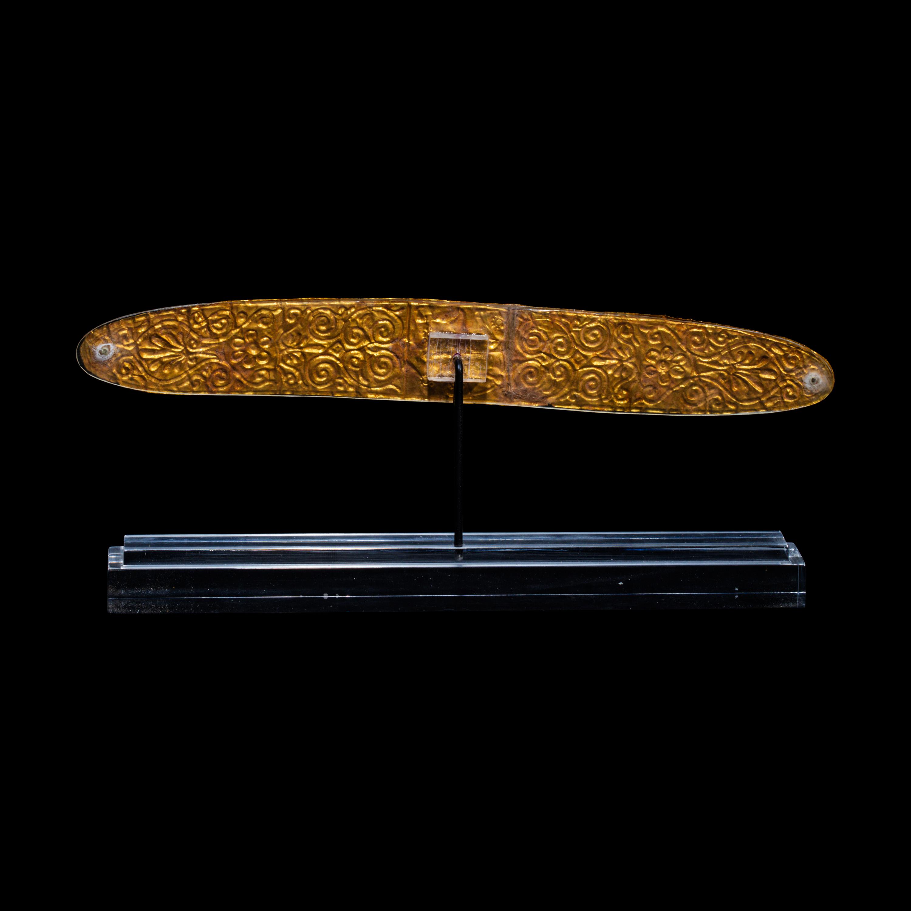 A Greek Gold Diadem with an Archer