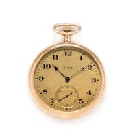Elgin, 14K Yellow Gold Open Face Pocket Watch, Circa 1922