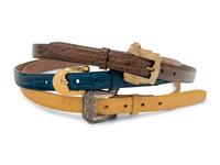 Collection of Kieselstein Cord Items: Eight Belts and Three Buckles
