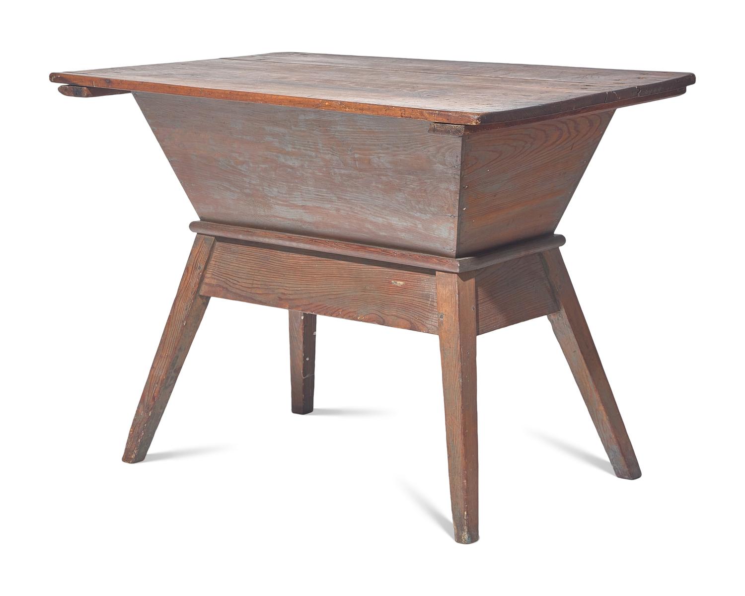 A Yellow Pine Dough Box, Circa 1800