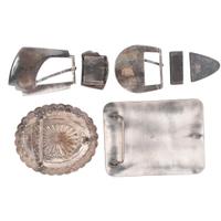 Group of Navajo and Hopi Belt Buckles and Ranger Sets