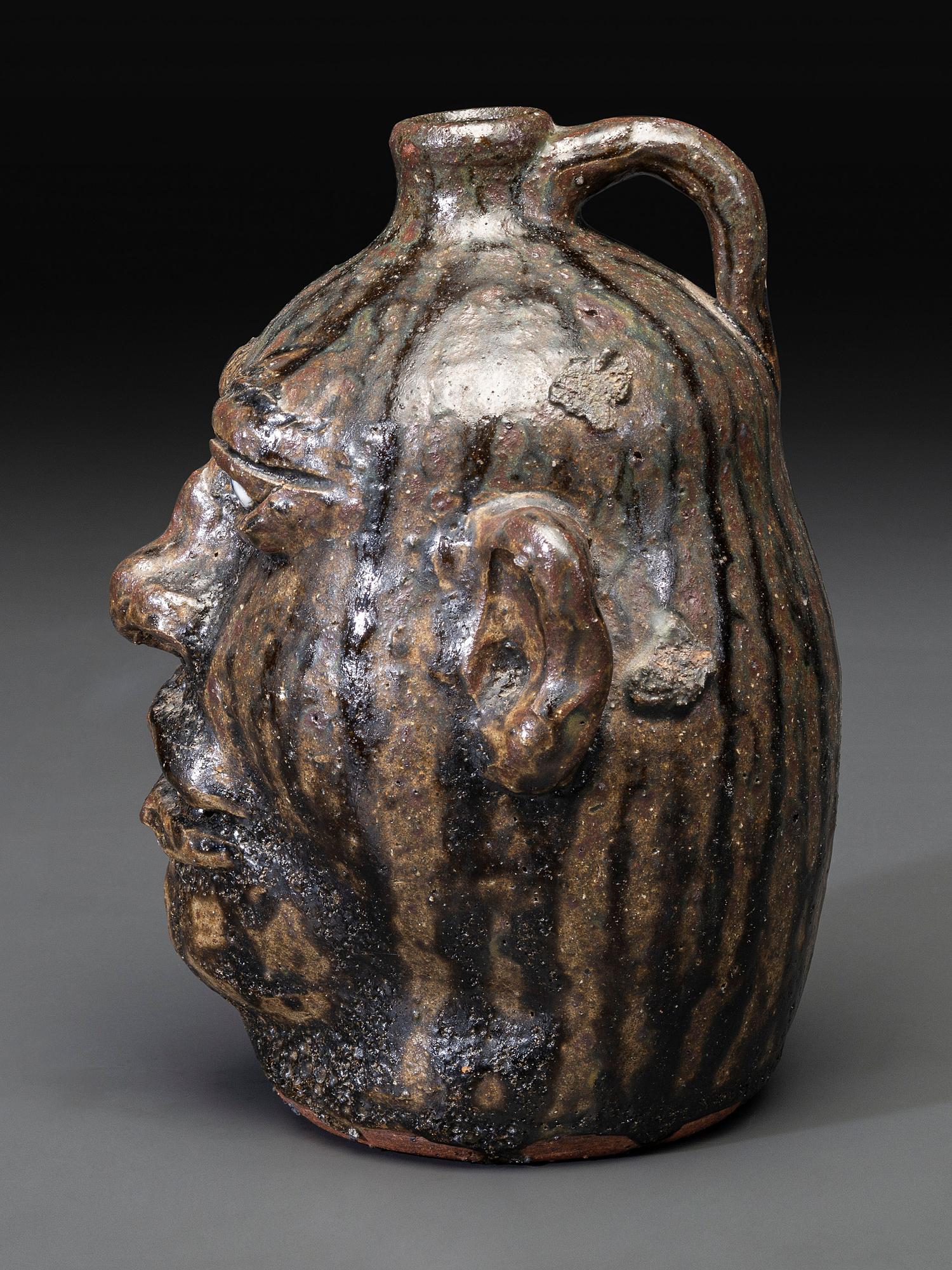 A Southern Stoneware Face Jug