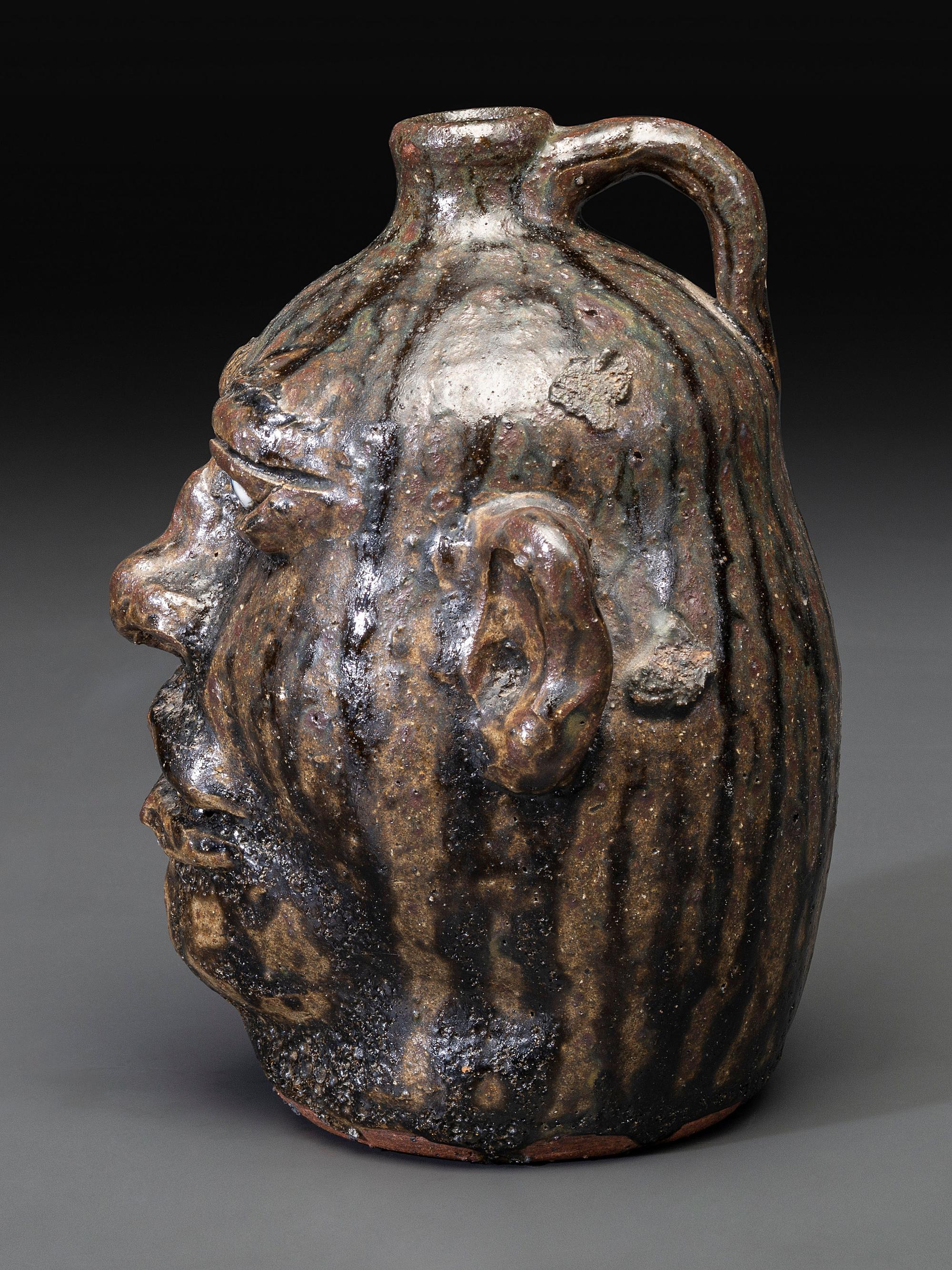 A Southern Stoneware Face Jug