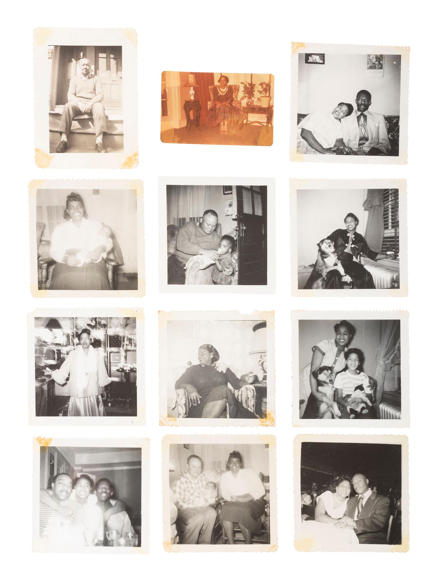 [EARLY PHOTOGRAPHY]. Album recording the early life of Juanita Thompson, an African American woman who grew up in Jamaica, NY, incl. images of her integrated neighborhood and summer camp. Ca 1920s-1950s.