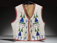 Sioux Child's Beaded Hide Vest