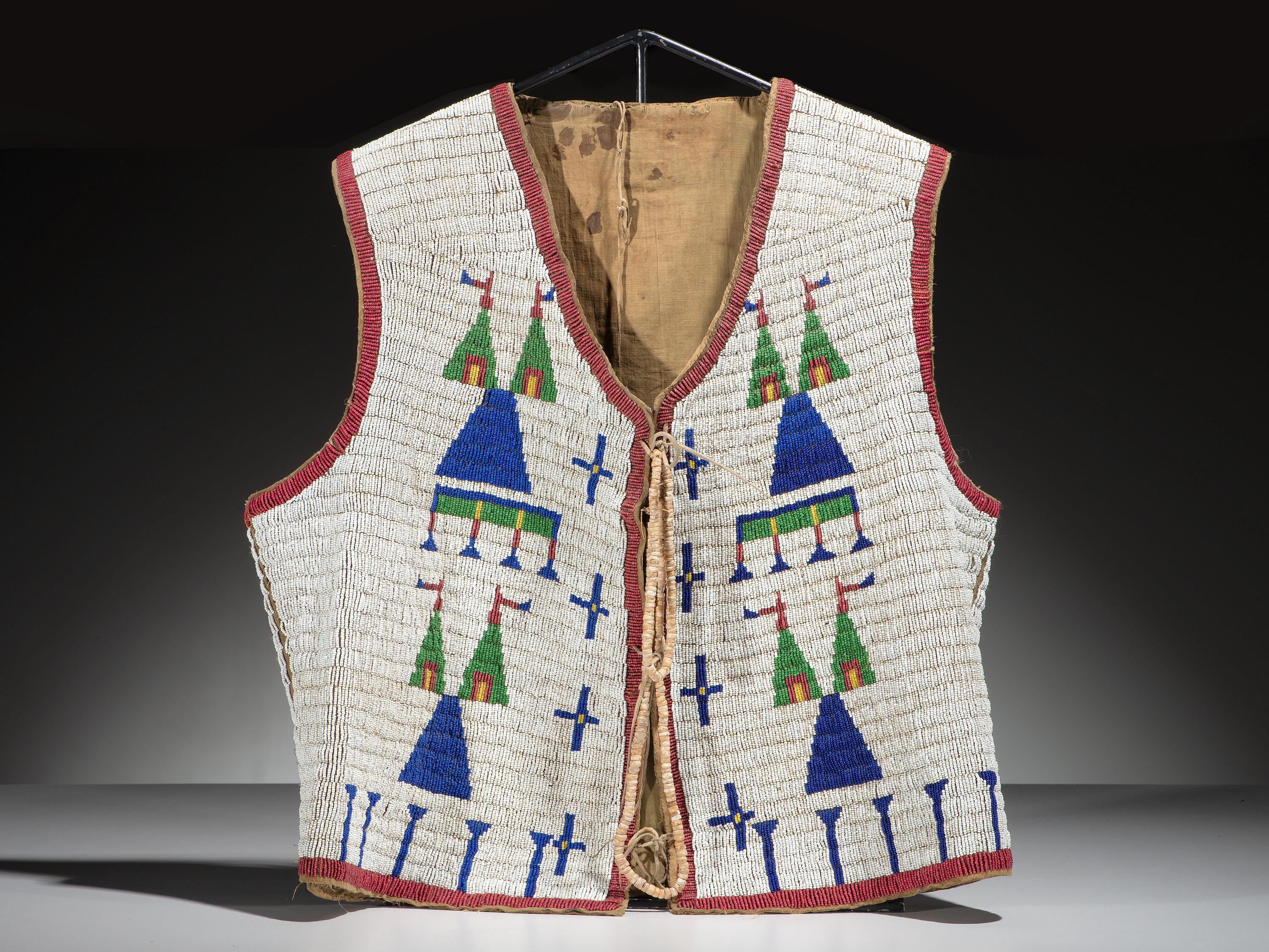 Sioux Child's Beaded Hide Vest