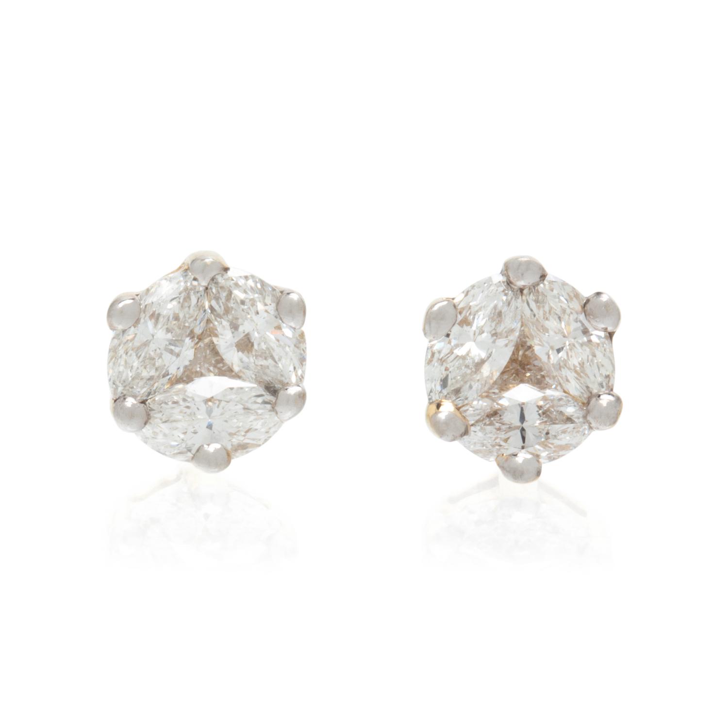 DIAMOND CLUSTER EARRINGS