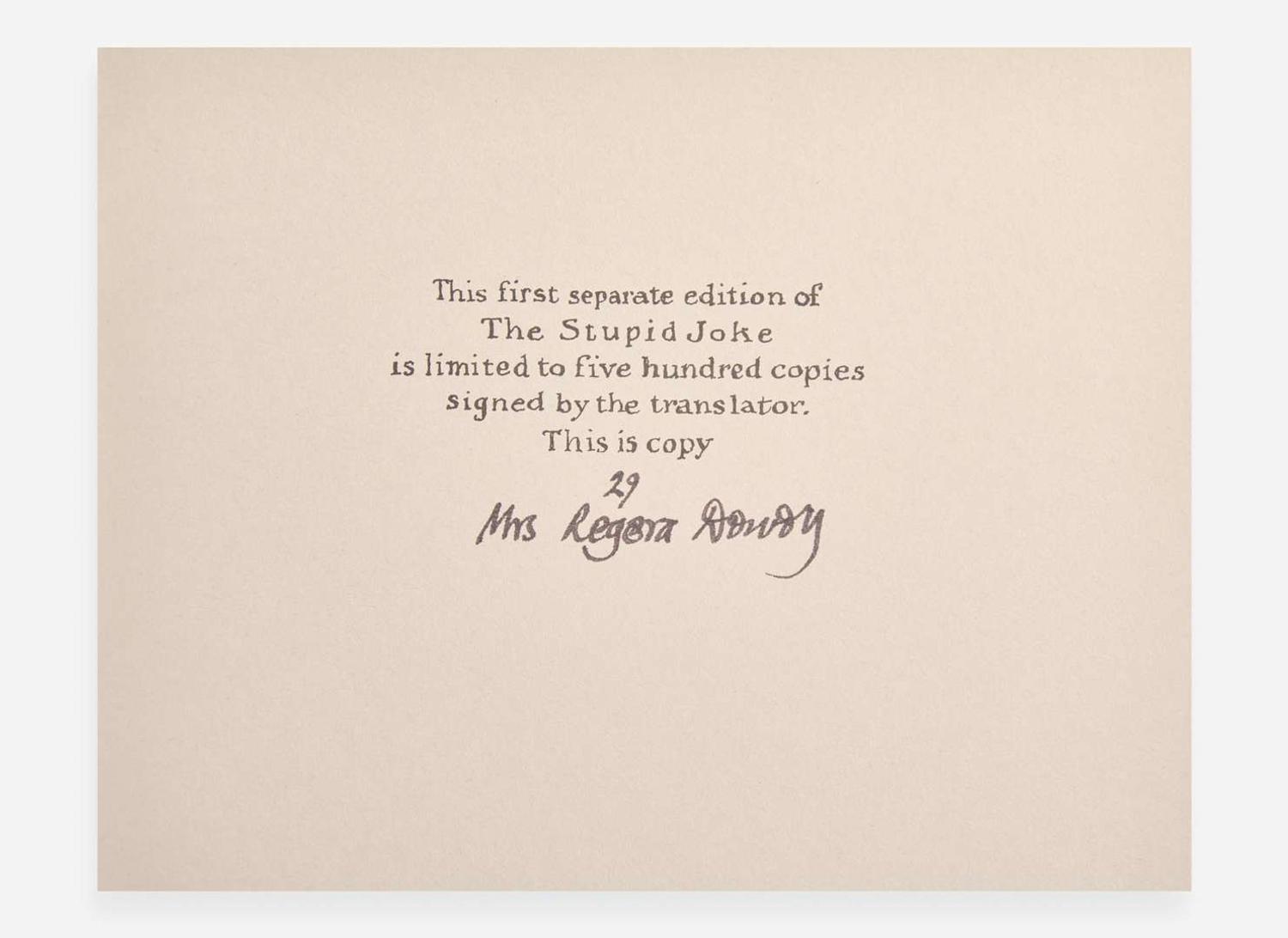 [Children's & Illustrated] Gorey, Edward: Group of 9 Signed Fantod Press Publications