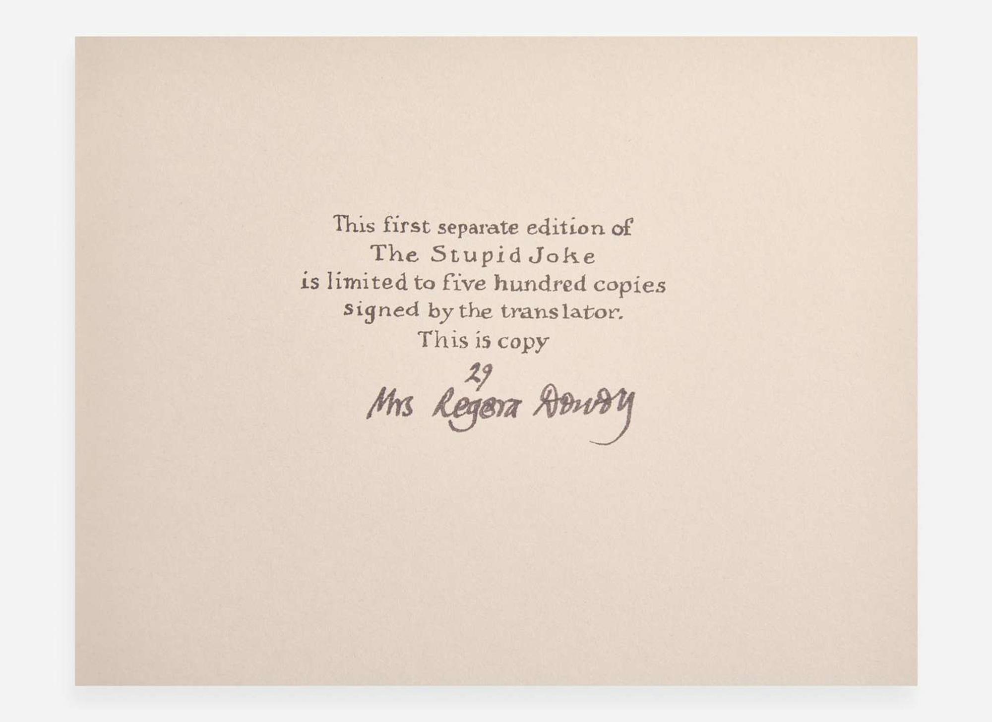 [Children's & Illustrated] Gorey, Edward: Group of 9 Signed Fantod Press Publications