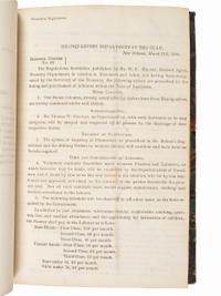 [CIVIL WAR]. Bound volume of General Orders and Circulars issued by the Department of the Gulf including orders related to Colored Troops, Freedmen, and Lincoln's Assassination, 1865.