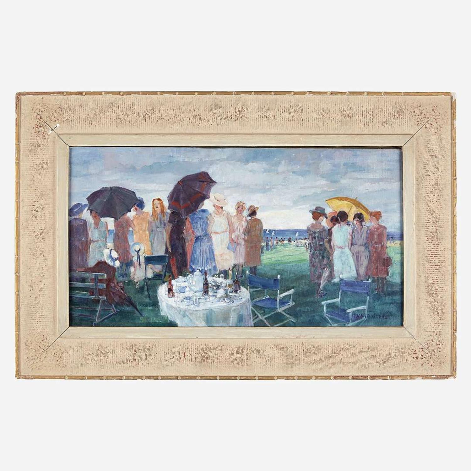 Paulette Victorine J. Van Roekens (American, 1896–1988) The Lawn Party