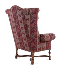 A William and Mary Style Wingback Armchair