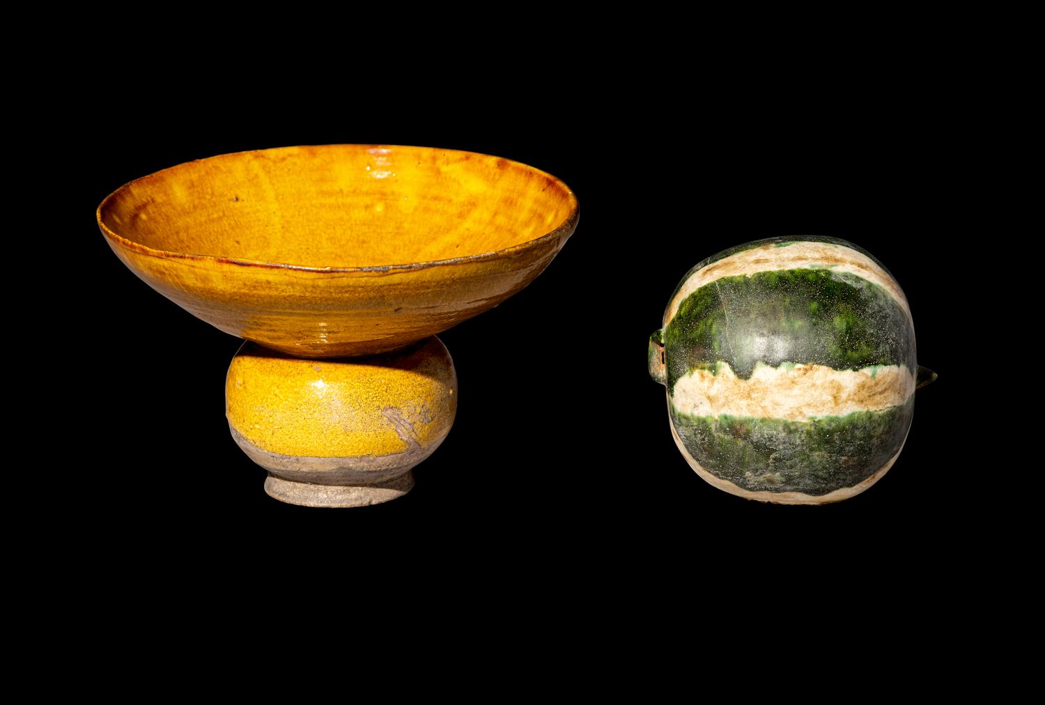 Two Chinese Glazed Stonewares