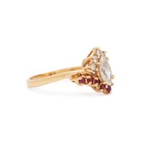 DIAMOND AND RUBY RING