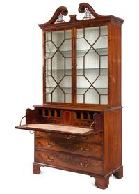 A George III Mahogany Secretary Bookcase