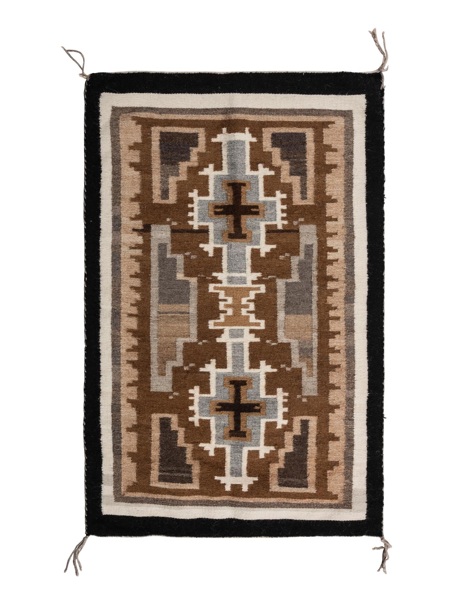 Navajo Two Grey Hills Weaving / Rug