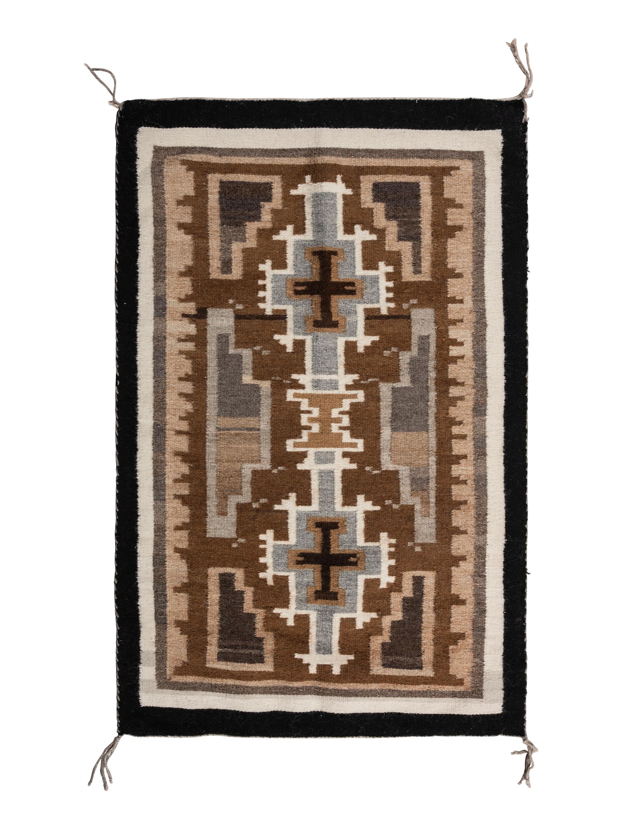 Navajo Two Grey Hills Weaving / Rug
