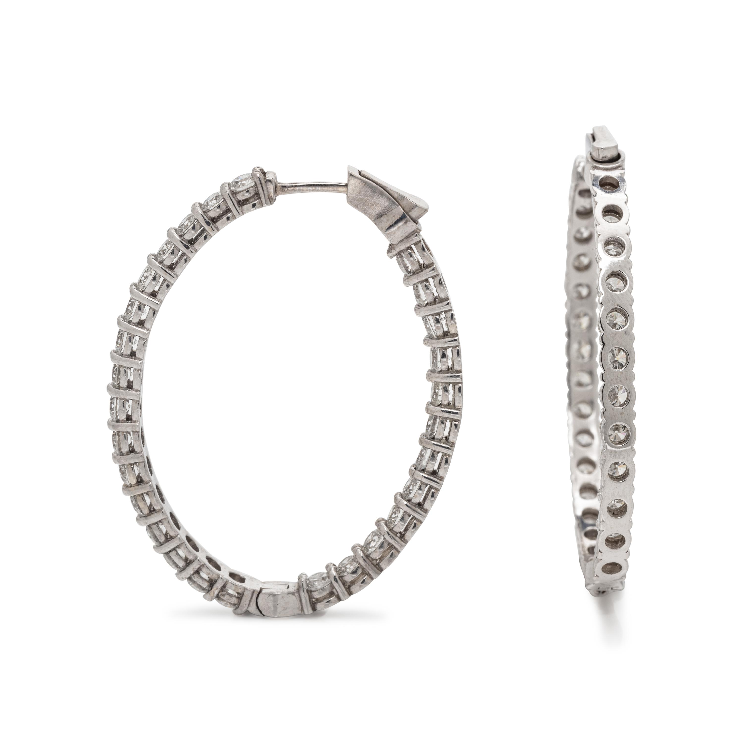 DIAMOND HOOP EARRINGS