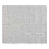 An Ecclesiastical White Damask Linen Altar Cloth Depicting Scenes from the Life of Christ