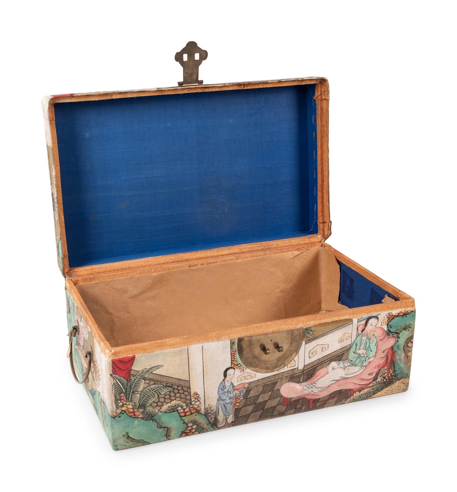 Three Chinese Gilt and Polychrome Lacquered Boxes