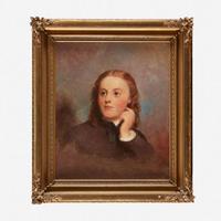 Thomas Sully (1783-1872) Portrait of Elizabeth (Lizzie) Parker of Media, PA, 1866
