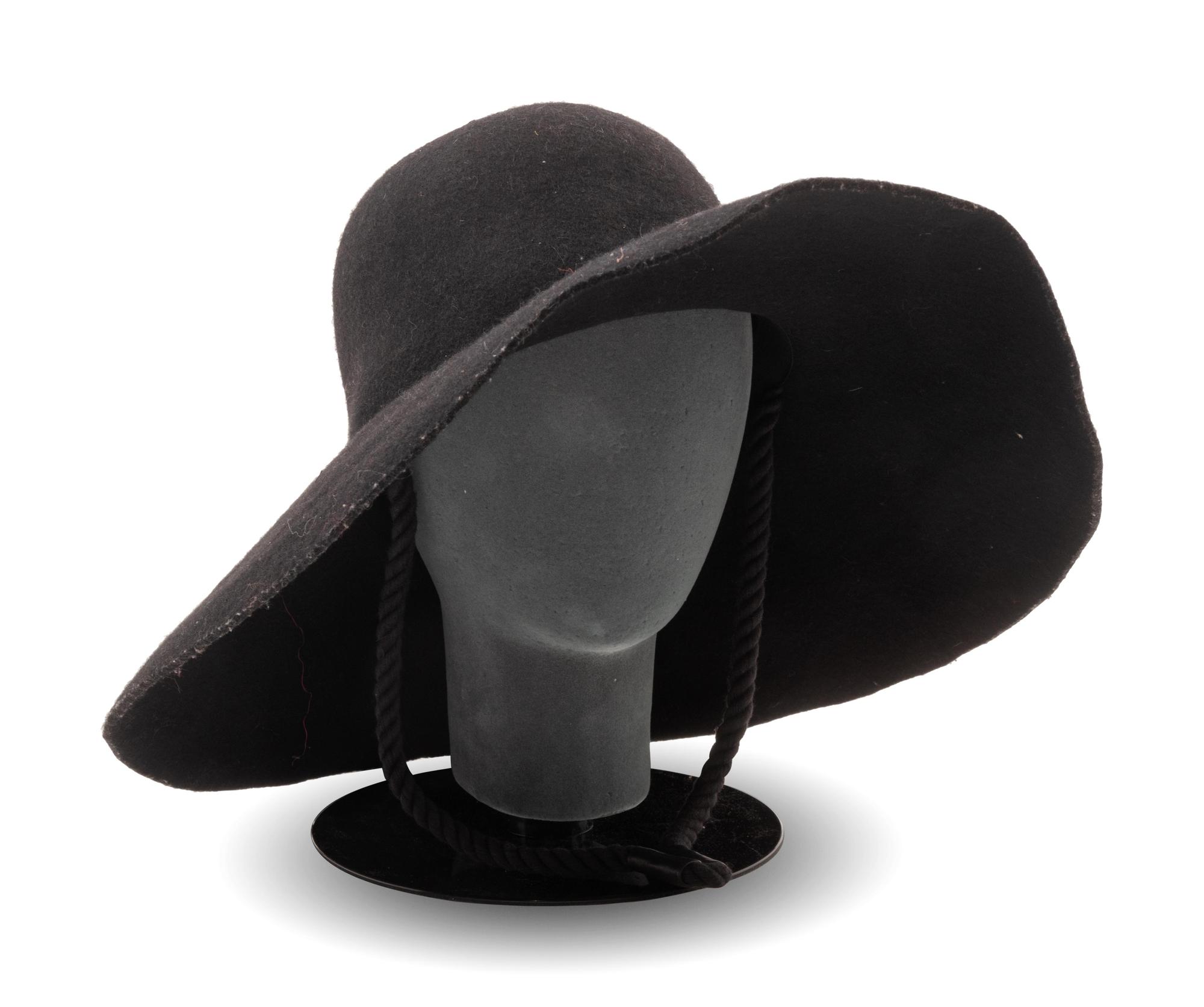 12 Assorted Hats and a Pair of Feathered Cuffs, 1970-2000s