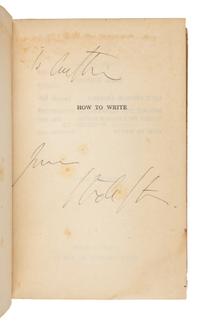 STEIN, Gertrude (1874-1946). How to Write. Paris: Plain Edition, 1931.