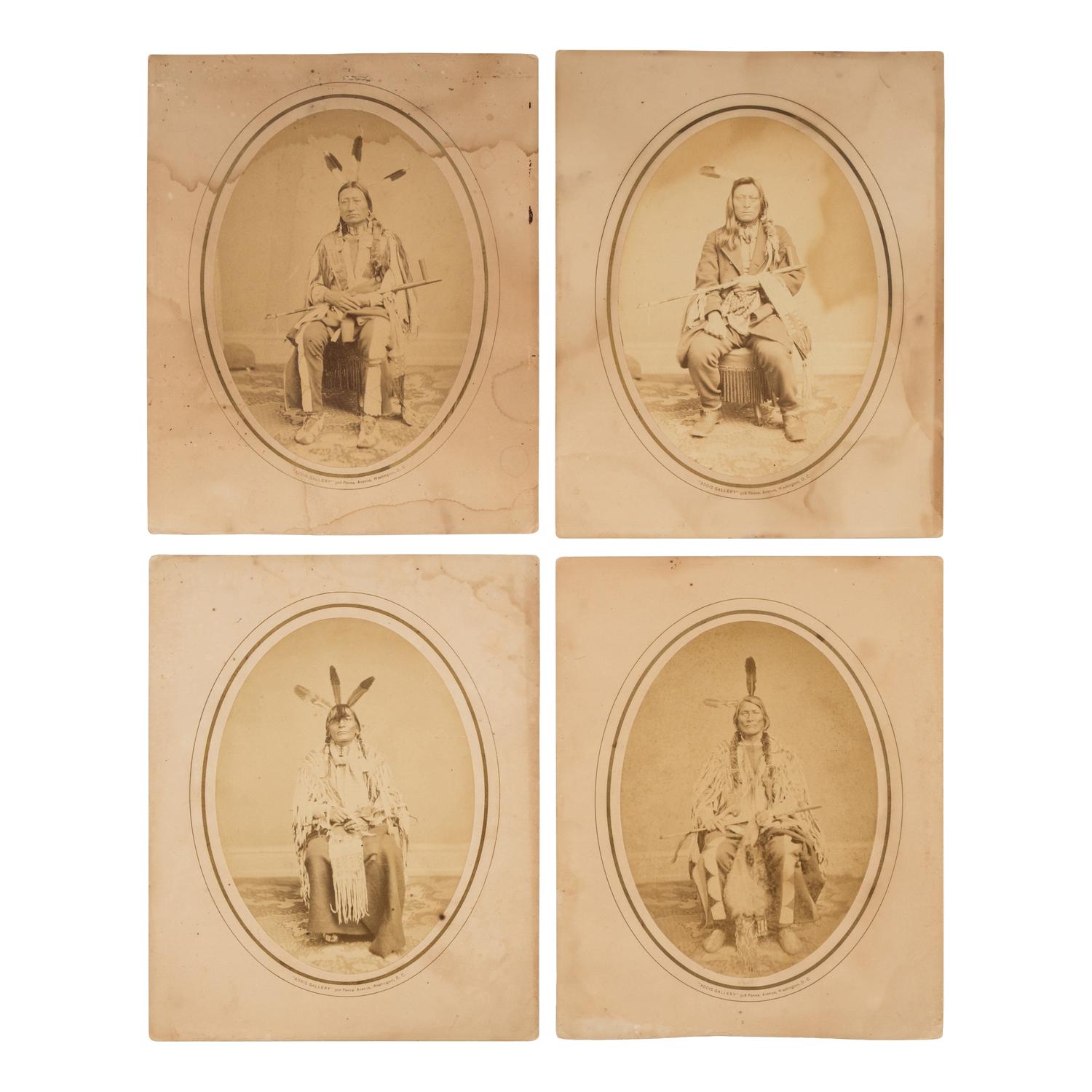 Identified Sioux Leaders. Washington, DC, ca 1867-1868