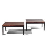 Pair of Square Coffee Tables for Thayer Coggin