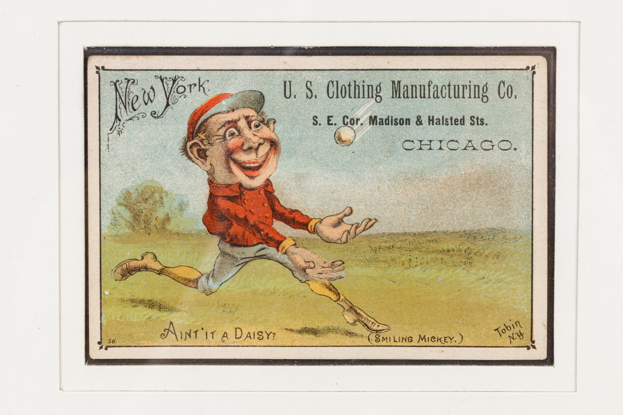 A Group of Four 1887 VTC Advertising Baseball Trade Cards,