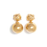 DAVID YURMAN, YELLOW GOLD AND DIAMOND 'SOLARI' EARRINGS
