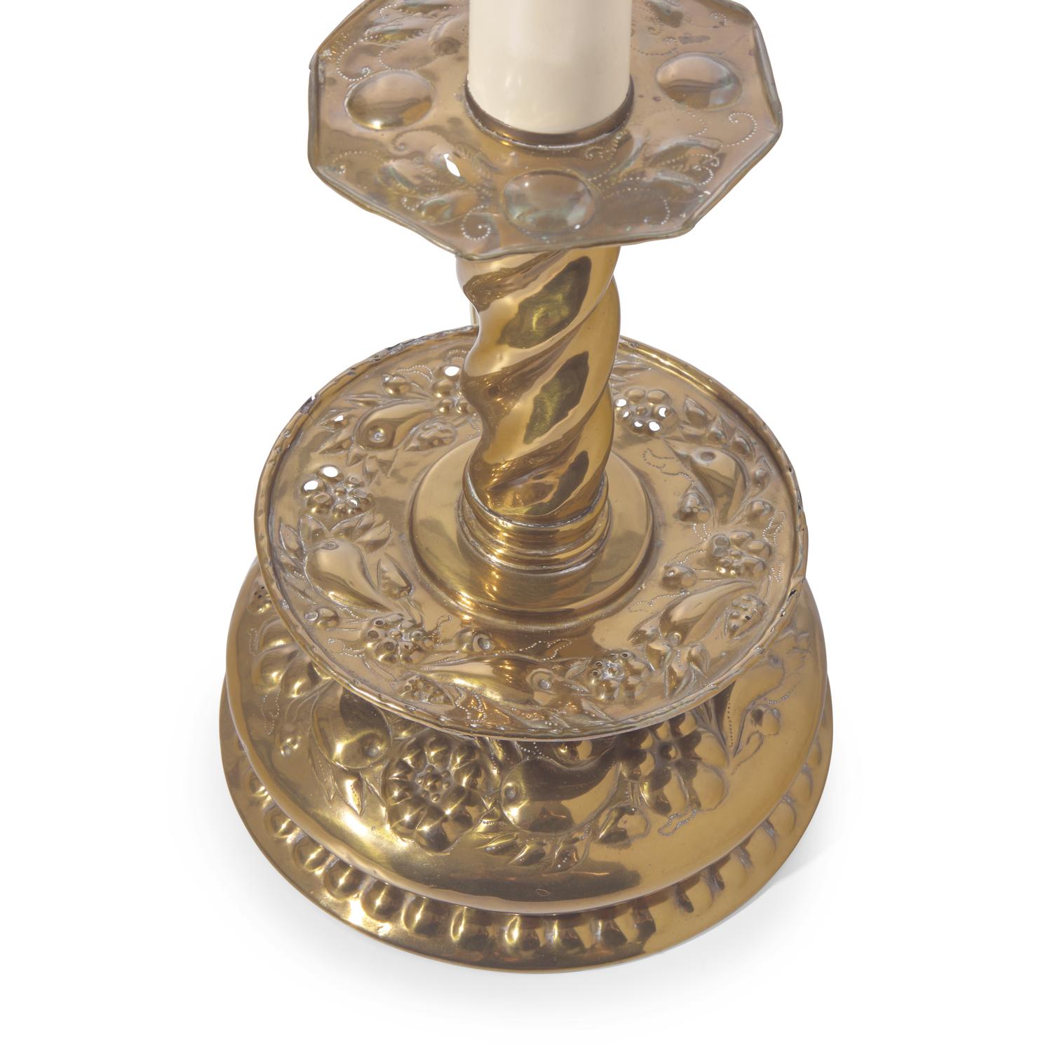 An Assorted Group of Brass Table Items