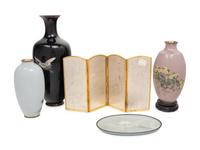 Five Japanese Cloisonné Articles