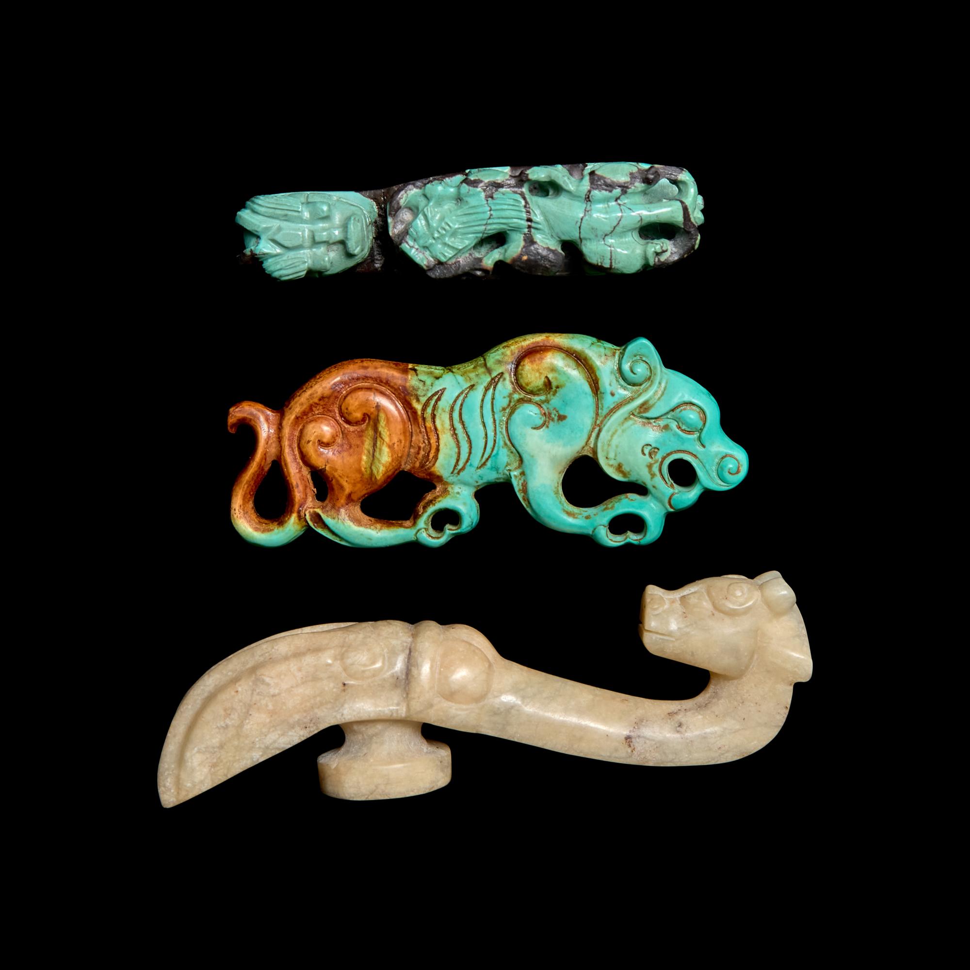 Three Chinese Hardstone Carvings