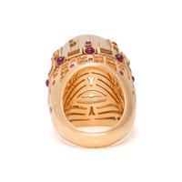 QUARTZ AND MULTIGEM RING