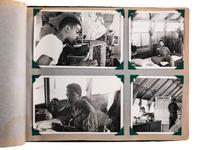 [VIETNAM]. Photo album and accompanying paperwork identified to African American US Army Sergeant Howard L. Cooper. Ca 1960s.