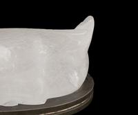 A Pair of Chinese Carved Rock Crystal Ducks